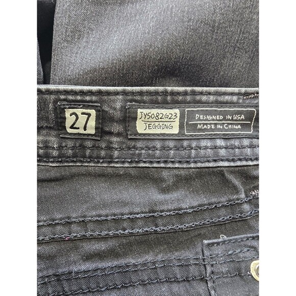 Miss Me JY5082G23 Jeggings Embroidery Flap Pocket Stretch Jeans Womens Size 27 - Picture 7 of 8